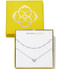 ARI & HAVEN HEART NECKLACE GIFT SET SILVER WHITE CRYSTAL