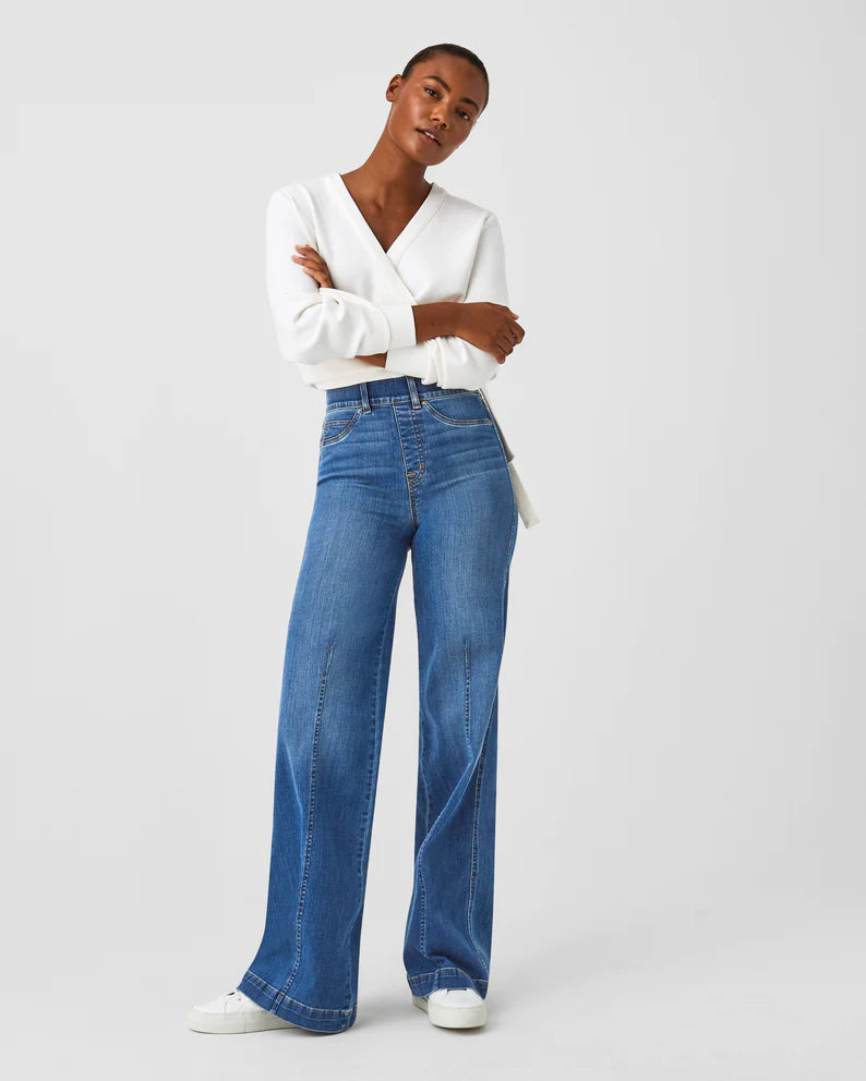 Wide Leg Jeans-Raw Indigo Wash – Abby's of Frankenmuth